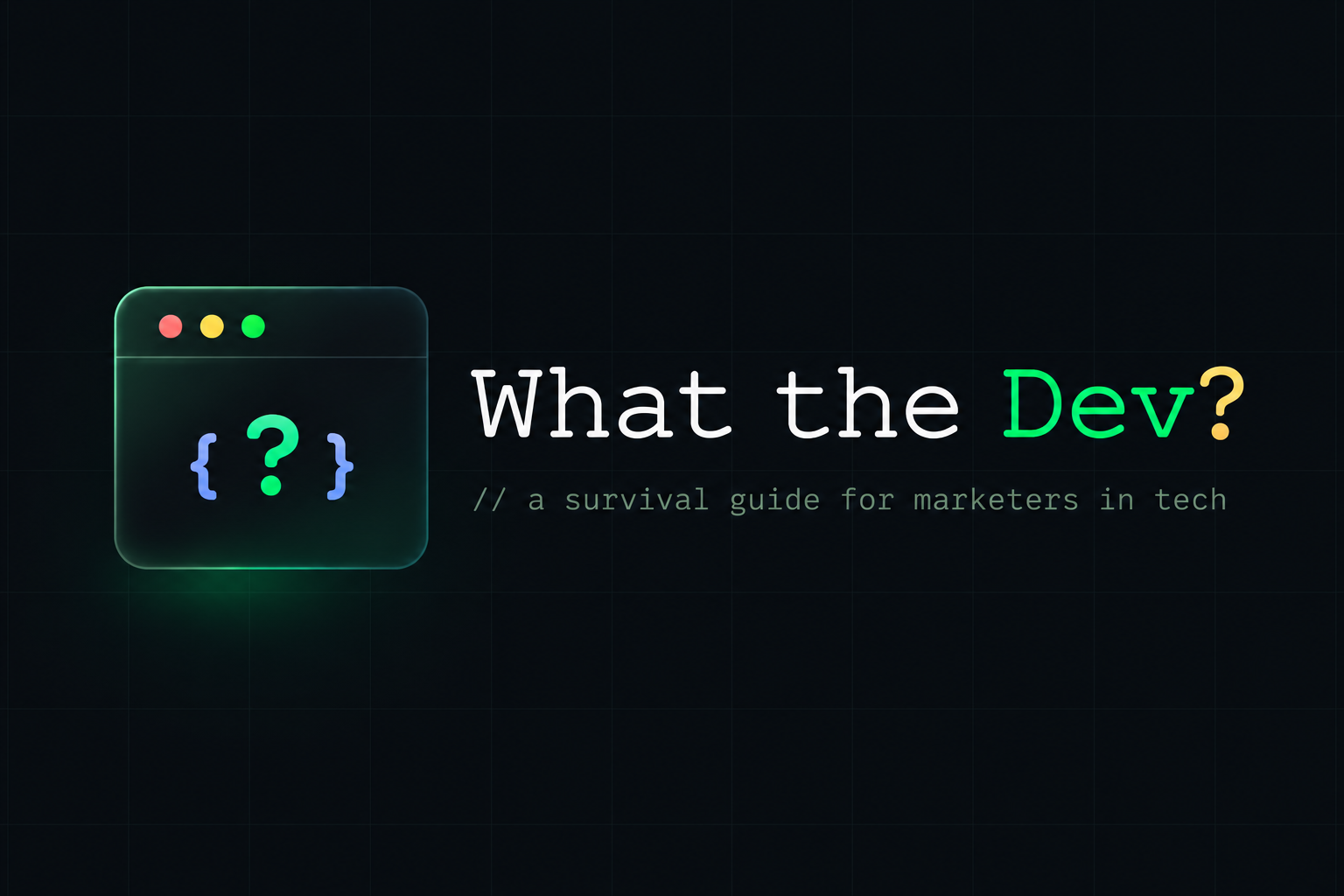What the Dev? cover